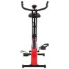 Bicicleta X estática magnética c/ medição pulso preto vermelho - Image 2