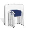 Conjunto dobrável de campismo, mesa e 4 bancos, altura ajustável - Image 5