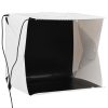 Caixa luz LED dobrável estúdio foto. 40x34x37cm plástico branco - Image 2
