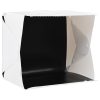 Caixa luz LED dobrável estúdio foto. 40x34x37cm plástico branco - Image 3