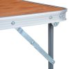 Mesa de campismo dobrável com estrutura metal 80x60 cm - Image 7