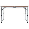 Mesa de campismo dobrável 120x60 cm alumínio - Image 3