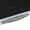 Mesa de campismo dobrável 120x60 cm alumínio cinzento - Image 8