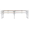 Mesa de campismo dobrável 240x60 cm alumínio - Image 4