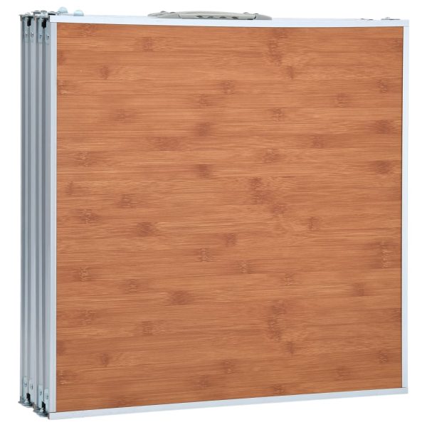 Mesa de campismo dobrável 240x60 cm alumínio - Image 5