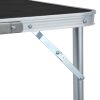 Mesa de campismo dobrável 240x60 cm alumínio cinzento - Image 7