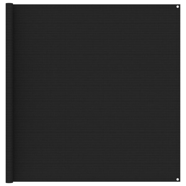 Tapete de campismo para tenda 200x400 cm preto