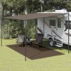 Tapete de campismo para tenda 250x500 cm castanho - Image 2