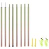Postes para para-sol estilo vela 2 pcs 200 cm aço galvanizado