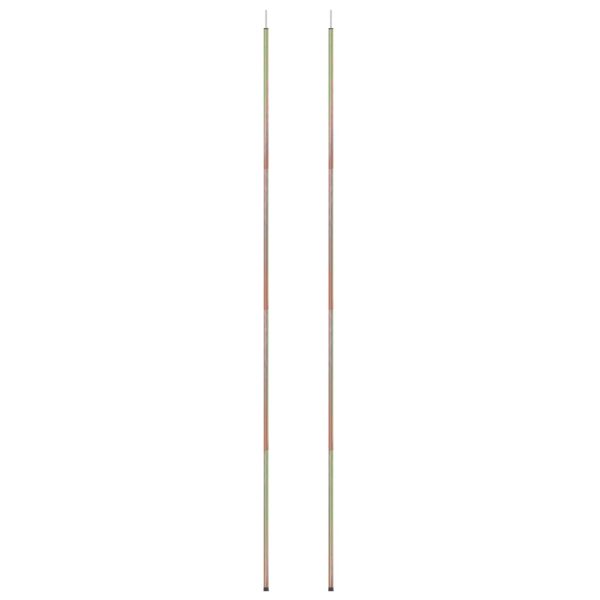 Postes para para-sol estilo vela 2 pcs 200 cm aço galvanizado - Image 2