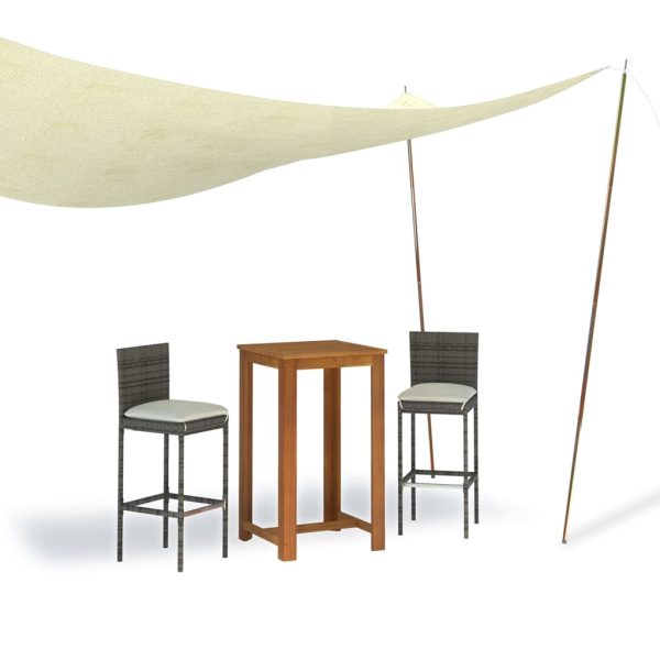 Postes para para-sol estilo vela 2 pcs 200 cm aço galvanizado - Image 4
