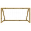 Baliza de futebol com rede 120x80x60 cm pinho impregnado - Image 2