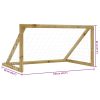 Baliza de futebol com rede 120x80x60 cm pinho impregnado - Image 6
