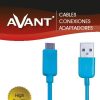 CABLE MICRO USB A USB AM 1.2 MTRS.2.0V. AVANT AZUL - Image 2