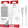 CABLE AVANT TIPO C A USB 3A - 1M - BLANCO - CARGA RAPIDA - Image 2