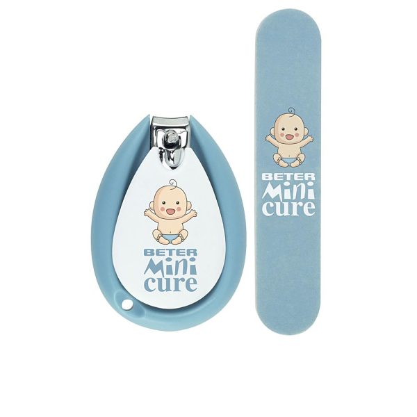 MINI CURE CUIDADO UÑAS BEBÉS AZUL coffret 2 pz