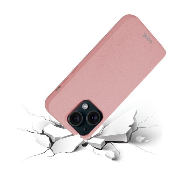 Carcasa COOL para iPhone 15 Eco Biodegradable Rosa - Image 4