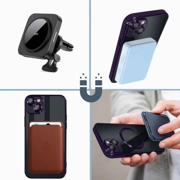 Carcasa COOL para iPhone 15 Plus Magnética Borde Violeta - Image 5
