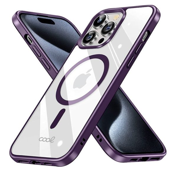 Carcasa COOL para iPhone 15 Pro Magnética Borde Violeta - Image 2