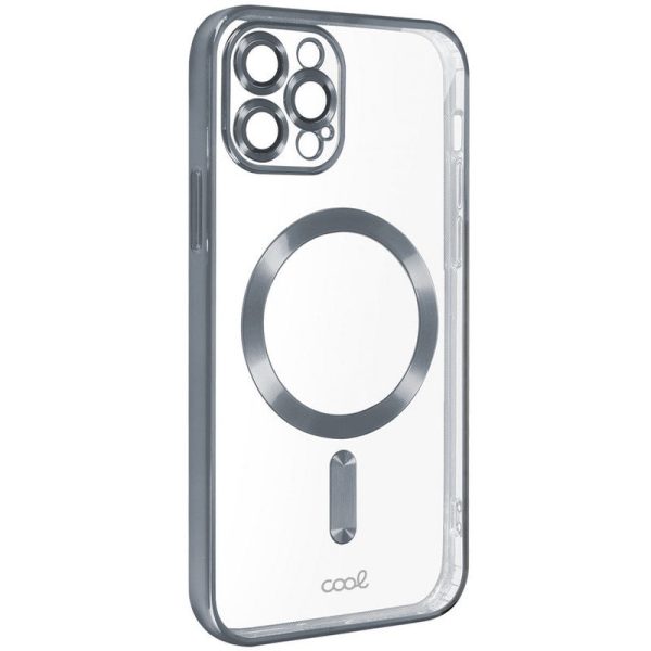 Carcasa COOL para iPhone 15 Pro Max Magnética Borde Plata - Image 3
