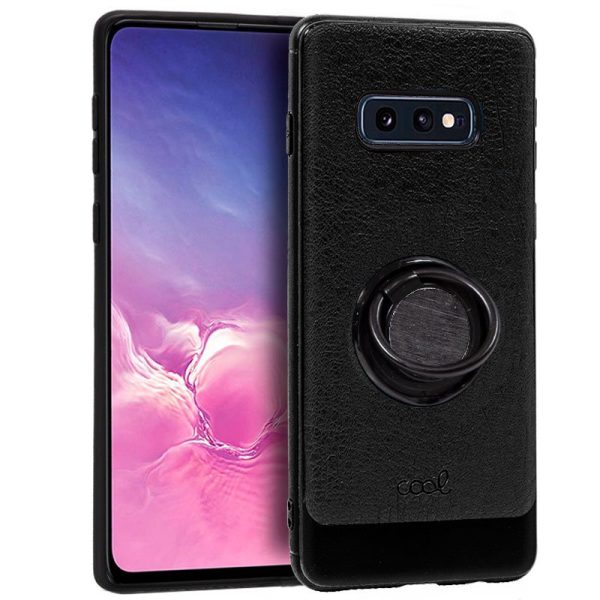 Carcasa COOL para Samsung G970 Galaxy S10e Leather Piel Negro