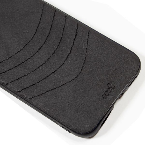 Carcasa COOL para Xiaomi Mi 9 Lite Leather Bordado Negro - Image 2