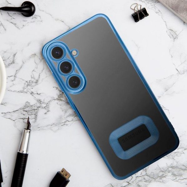 Carcasa COOL para Xiaomi Redmi 13C / 13C 5G / Poco C65 Borde Metalizado (Azul) - Image 3