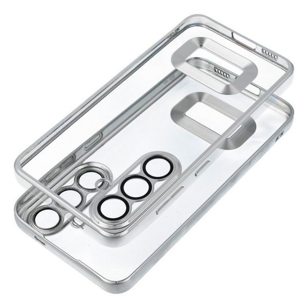 Carcasa COOL para Xiaomi Redmi 13C / 13C 5G / Poco C65 Borde Metalizado (Plata) - Image 5