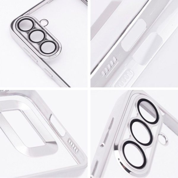 Carcasa COOL para Xiaomi Redmi 13C / 13C 5G / Poco C65 Borde Metalizado (Plata) - Image 6