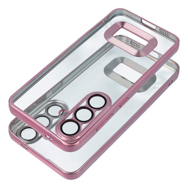 Carcasa COOL para Xiaomi Redmi 13C / 13C 5G / Poco C65 Borde Metalizado (Rosa) - Image 2