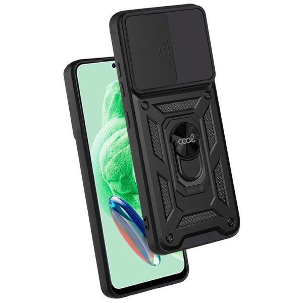 Carcasa COOL para Xiaomi Redmi Note 12 5G / Poco X5 5G Hard Ring Negro - Image 2