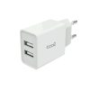 Cargador Red Universal Entrada 2 x USB COOL 2.4 Amperios Blanco - Image 3