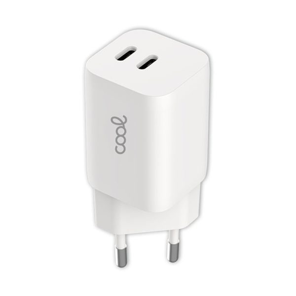 Cargador Red Universal Fast Charger (PD) Dual 2 x Tipo-C COOL (35W) Blanco - Image 3