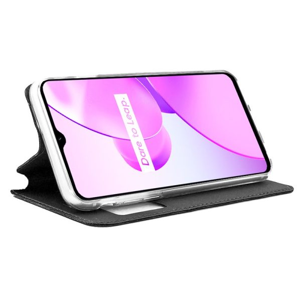 Funda COOL Flip Cover para Realme C31 Liso Negro - Image 2