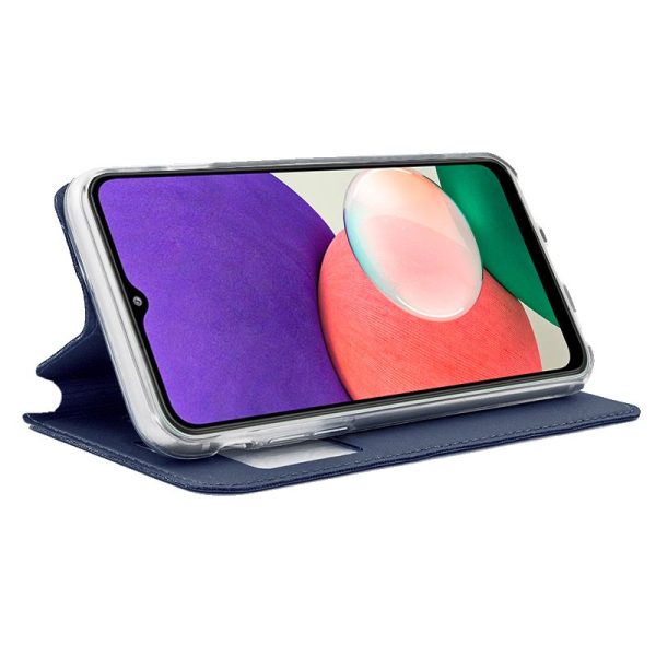 Funda COOL Flip Cover para Samsung A226 Galaxy A22 5G Liso Azul - Image 2