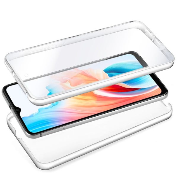 Funda COOL Silicona 3D para Oppo A38 (Transparente Frontal + Trasera) - Image 2