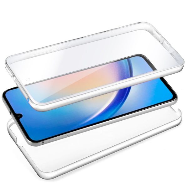 Funda COOL Silicona 3D para Samsung A346 Galaxy A34 5G (Transparente Frontal + Trasera) - Image 2