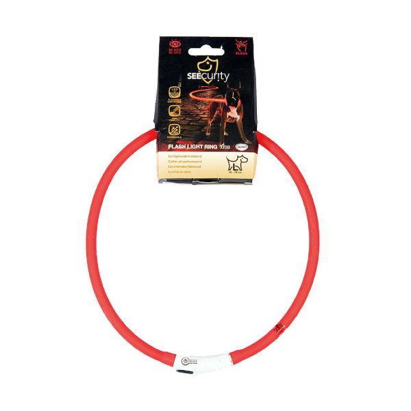 DUVO SEECURITY COLLAR LED SILICONA ROJO (70 CM)