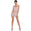 PASSION WOMAN BS090 BODYSTOCKING - WHITE ONE SIZE