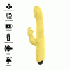 INTENSO - VIBRADOR MULTIFUNÇÃO TOKY PARA CIMA E PARA BAIXO COM ESTIMULADOR CLITÓRICO AMARELO