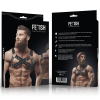 FETISH SUBMISSIVE ATTITUDE - ARNÊS DE NEOPRENE AJUSTÁVEL CROSS-OVER PEITO BULLDOG COM ZÍPERS PARA HOMENS - Image 4