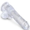 KING COCK CLEAR - PÊNIS REALISTA COM BOLAS 13,5 CM TRANSPARENTE - Image 3