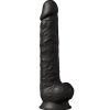 SILEXD - MODELO 1 PÊNIS REALÍSTICO PREMIUM SILEXPAN SILICONE PRETO 38 CM