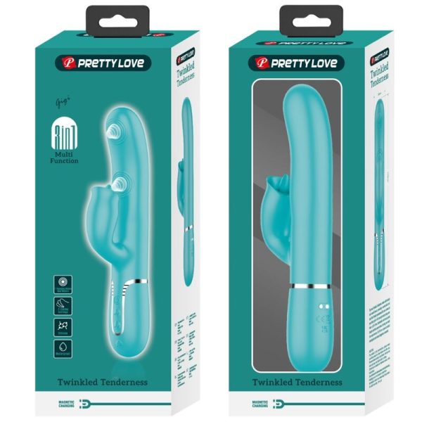 BONITO AMOR - VIBRADOR DE COELHO COM LAMBIDA AQUA VERDE - Image 4