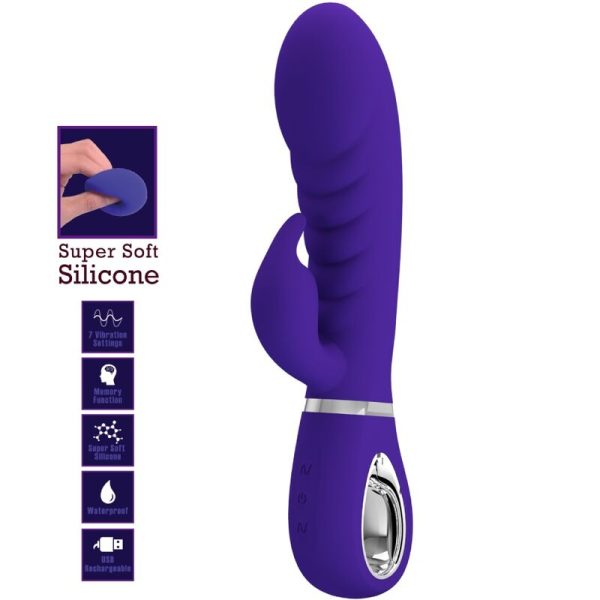 PRETTY LOVE - VIBRADOR PRESCOTT MULTIFUNO G-SPOT ROXO - Image 7