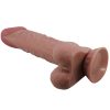 PRETTY LOVE - SÉRIE SLIDING SKIN DILDO REALÍSTICO COM VENTOSA DESLIZANTE PELE MARROM 24 CM - Image 3