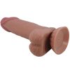 PRETTY LOVE - SÉRIE SLIDING SKIN DILDO REALÍSTICO COM VENTOSA DESLIZANTE PELE MARROM 19,4 CM - Image 4