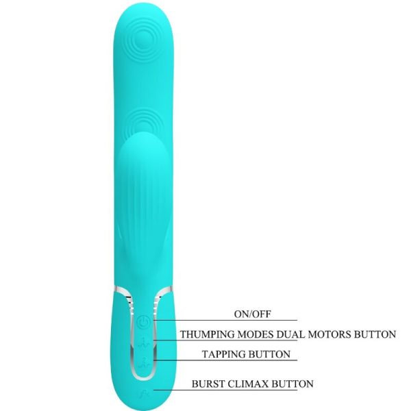 PRETTY LOVE - PERLITA MULTIFUNO 3 EM 1 VIBRADOR G-SPOT AQUA VERDE - Image 8