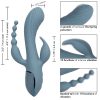 CALIFORNIA EXOTICS - VIBRADOR TRIPLO ECSTASY CINZA - Image 9
