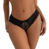 SUBBLIME - CALCINHA DE RENDA FLORAL COM ALAS DETALHE